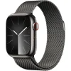 Apple Watch Series 9 GPS + LTE 41mm Graphite Stainless Steel Case with Graphite Milanese Loop Apple Watch Series 9 GPS + LTE 41mm Graphite Stainless Steel Case with Graphite Milanese Loop